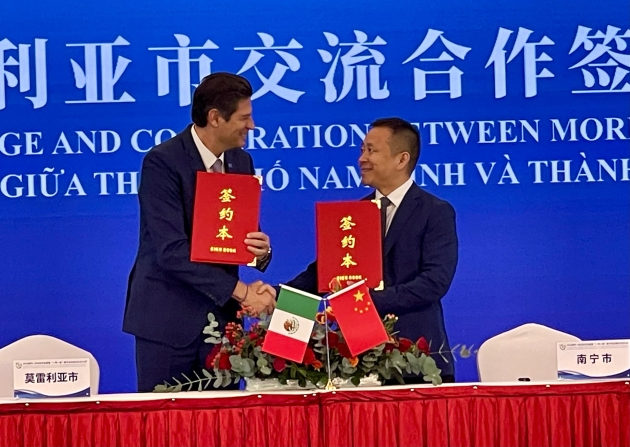 Firman Hermanamiento de Amistad y Colaboración Morelia y Nanning, China 