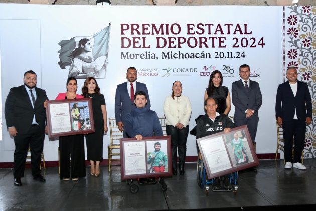 Entrega Cecufid Premio Estatal del Deporte 2024 a Óscar Vargas y Arturo Menchaca 