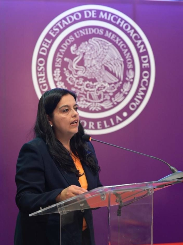 Por una vida libre de violencia de género, Congreso de Michoacán se convierte en espacio seguro para las mujeres: Dip. Tere Herrera