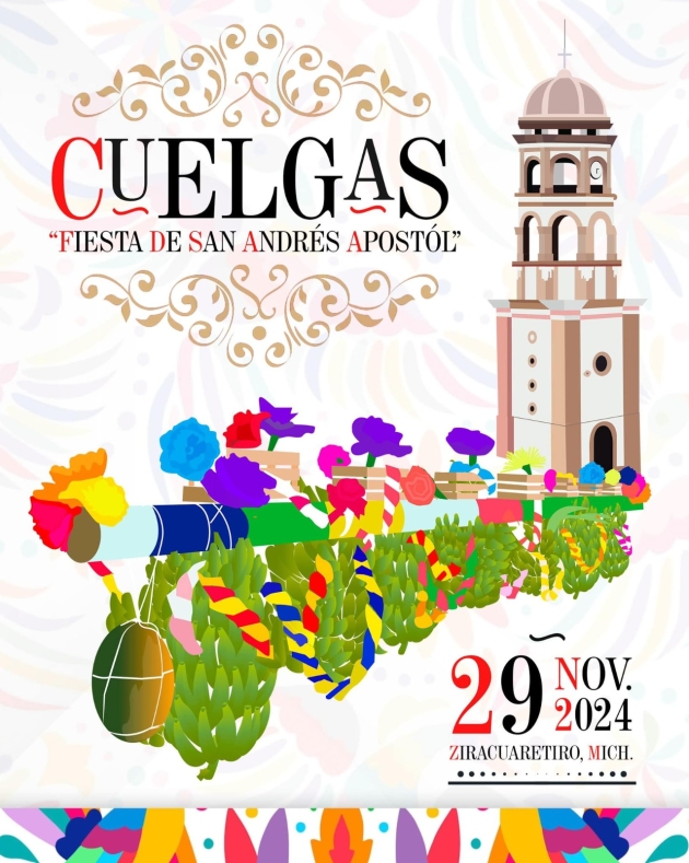Así es la fiesta tradicional en Ziracuaretiro en honor a San Andrés Apóstol 