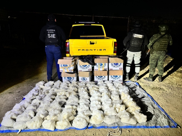 Agentes federales y estatales decomisan 115 kg de metanfetamina en Morelia: SSP 