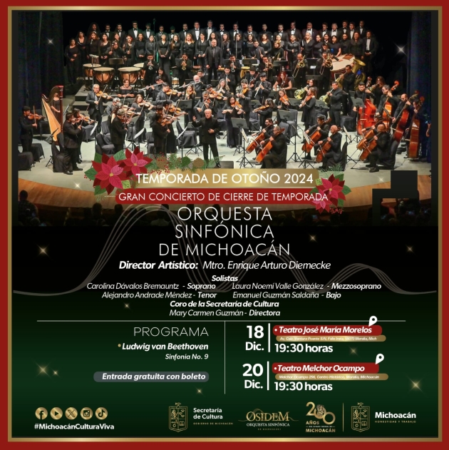 La Novena Sinfonía de Beethoven cerrará con broche de oro los conciertos de la Osidem 