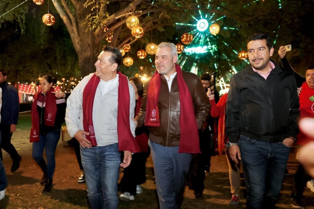 Lista la Villa Navideña; realiza Don Alfredo Ramírez Bedolla recorrido 