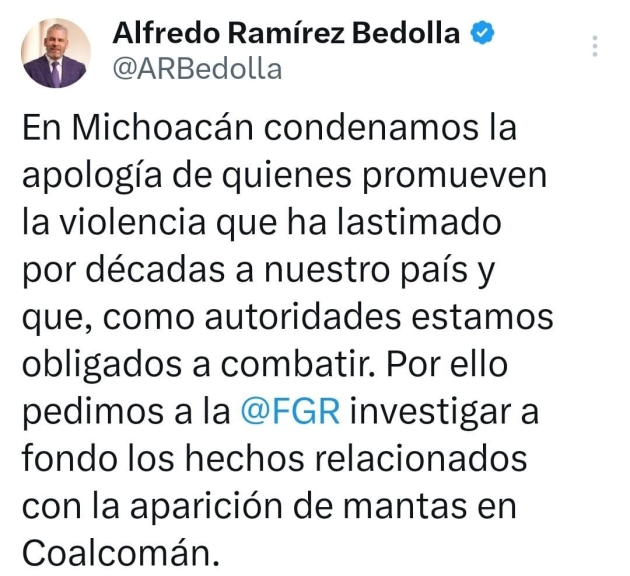 Alcaldesa de Coalcomán debe separarse del cargo para ser investigada: Segob 