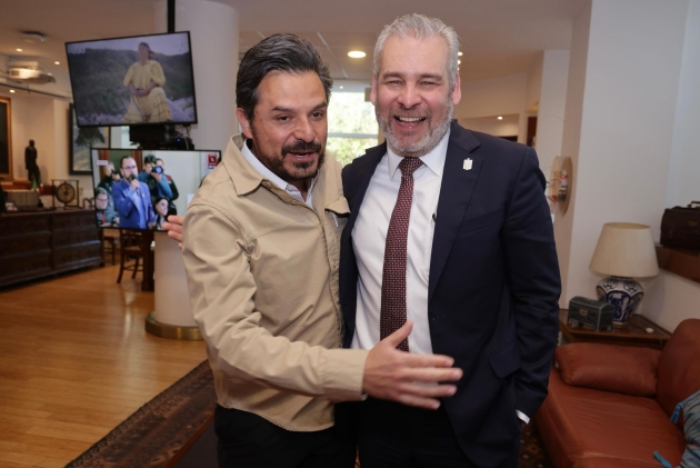 Ramírez Bedolla y Zoé Robledo revisan acciones y proyectos del IMSS para Michoacán 