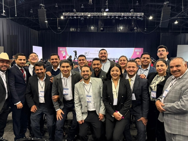 Presidentes municipales del PRDM acuden a encuentro con Presidenta de México  