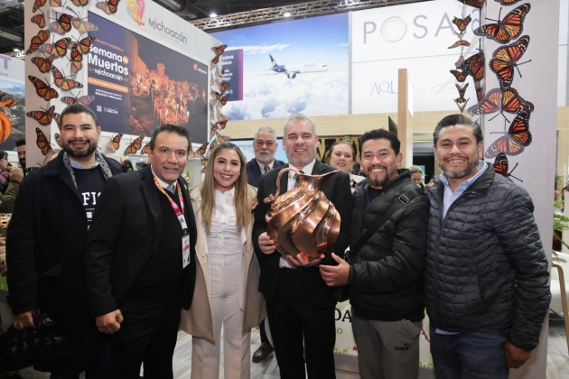 Ramírez Bedolla presume a Michoacán en la Fitur de Madrid 