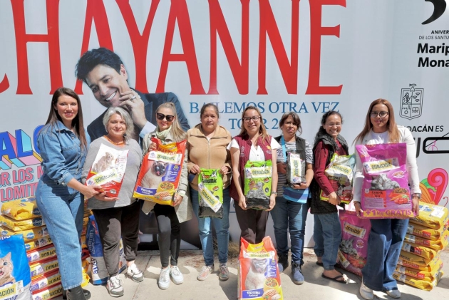 Concluye con éxito colecta de croquetas para el Concierto de Chayanne; donadas 50 toneladas para michis y lomitos rescatados 