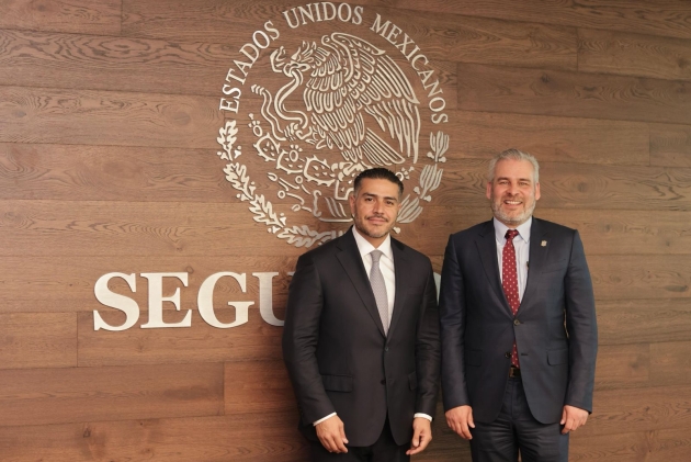 Bedolla y Harfuch coordinados para reforzar estrategias de seguridad 
