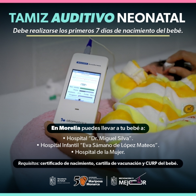 Tamiz auditivo neonatal: clave para detección temprana de sordera: SSM 