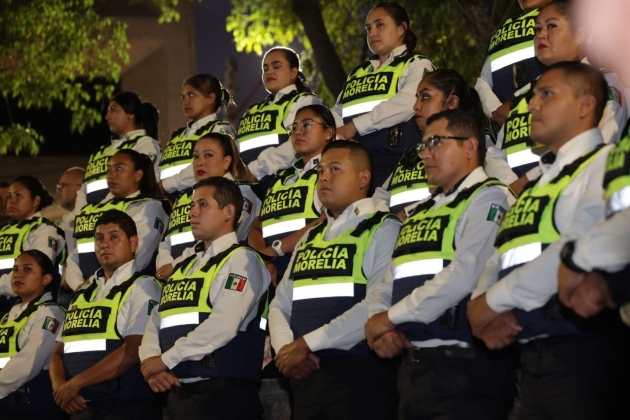 El Ayuntamiento de Morelia Entrega  chalecos balísticos a la  Policía Municipal 