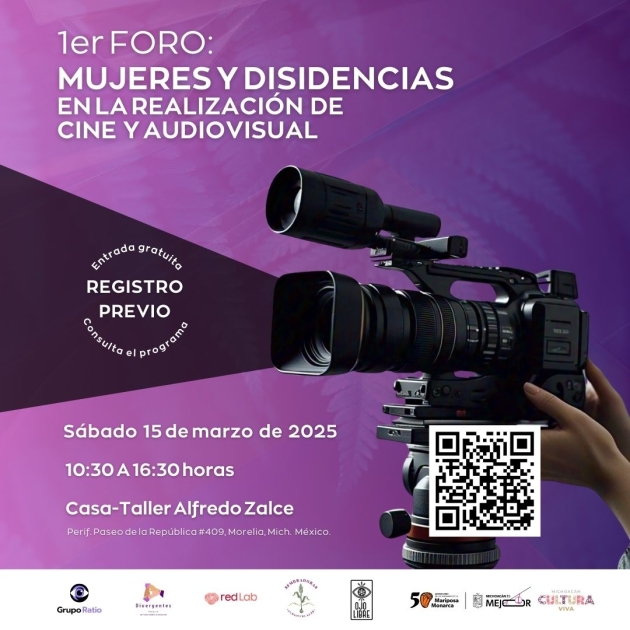 Cine con perspectiva, foro de mujeres y disidencias en Casa Taller Alfredo Zalce 