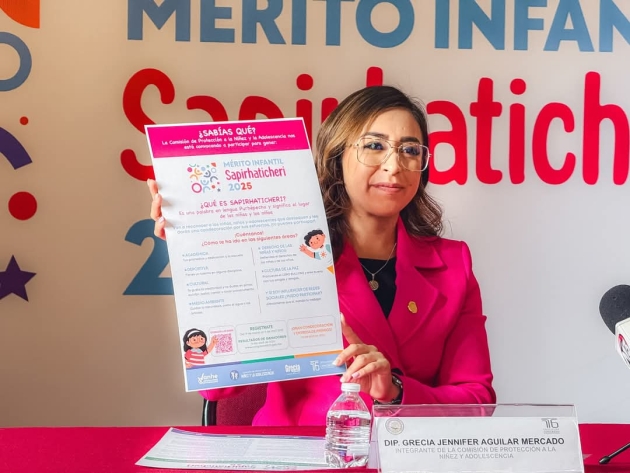 Grecia Aguilar convoca a participar en Concurso al Mérito Infantil Sapirhaticheri 2025 