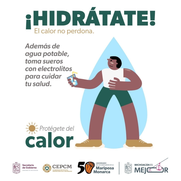 Alerta PC Estatal a 22 municipios por onda de calor 