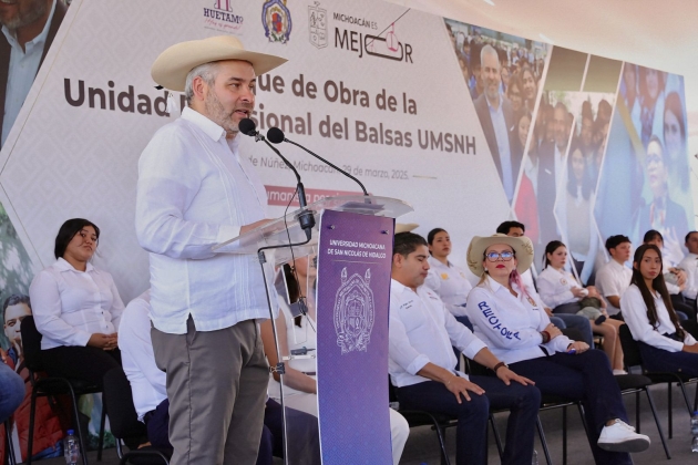 Arranca Ramírez Bedolla construcción del campus Huetamo de la UMSNH 