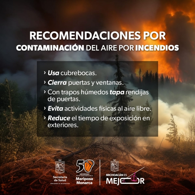 Cuida tu Salud en Temporada de Incendios con estas Recomendaciones 