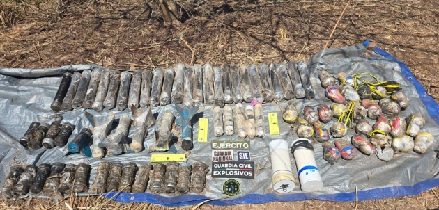 Decomisados 116 explosivos y fusiles en Apatzingán: SSP 