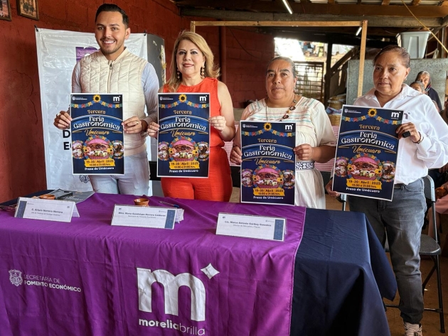 Con la Tercera Feria Gastronómica de Umécuaro, Gobierno de Morelia impulsa a sus tenencias 