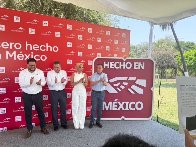 Se Realiza la Entrega de Marca Certificadora #HechoEnMéxico y #MadeInMexico a ArcelorMittal, en Lázaro Cárdenas Michoacán 