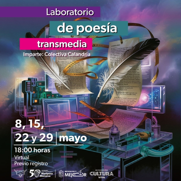 Creación poética en la era digital: participa en Laboratorio Virtual de Poesía Transmedia 