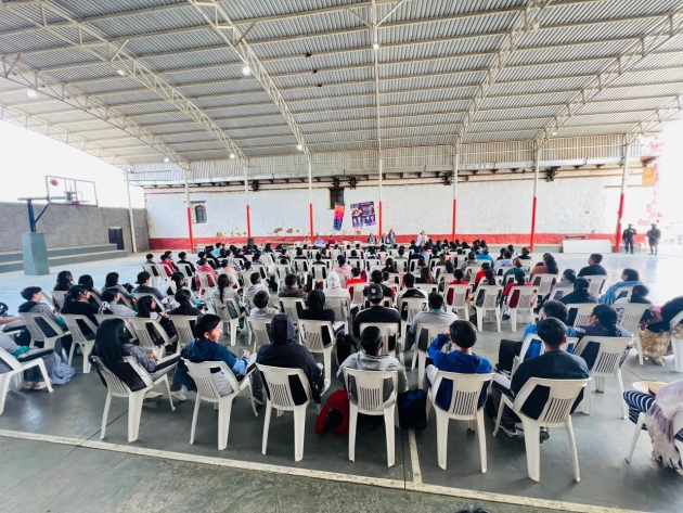 Promueve CJIM Zamora prevención de la violencia ante comunidad estudiantil indígena de Cheranatzicurin