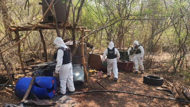 Asegura SSP otro laboratorio de drogas en La Huacana 