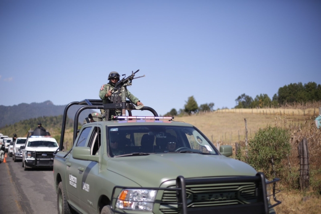 Más de 150 elementos de fuerzas estatales y federales resguardan Uruapan: SSP 