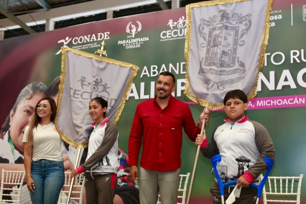 Cecufid abandera a delegación michoacana que competirá en Paralimpiada Nacional 2025 