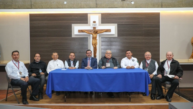 SSP y la Iglesia Católica encabezada por Garfias Merlos fortalecen lazos para la construcción de la  Paz