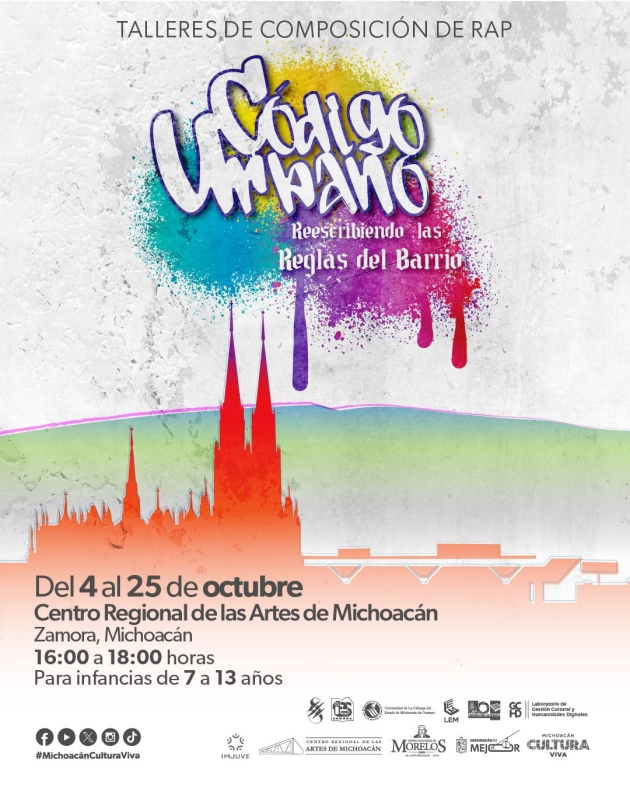 Talleres de rap gratuitos para niñas, niños y adolescentes en el CRAM Zamora anuncia SECUM  