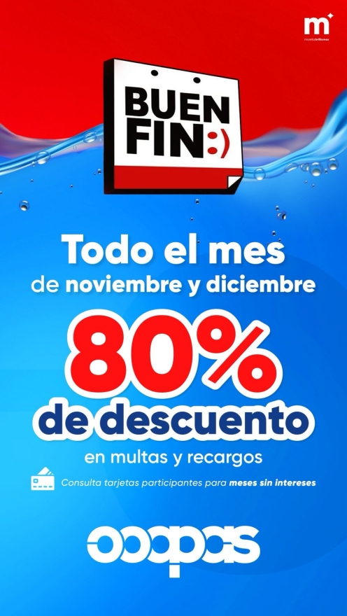 Ooapas Morelia invita a aprovechar descuentos del 80% en multas y recargos durante noviembre y dicie 
