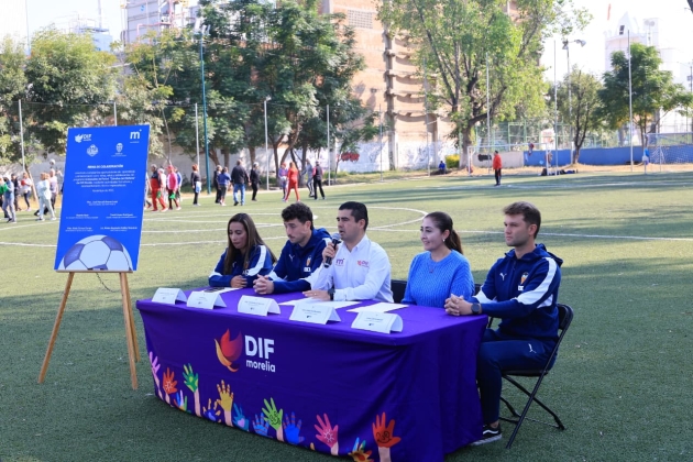 El DIF Morelia consolida alianza con Valencia CF para fortalecer formación deportiva de la niñez y adolescencia