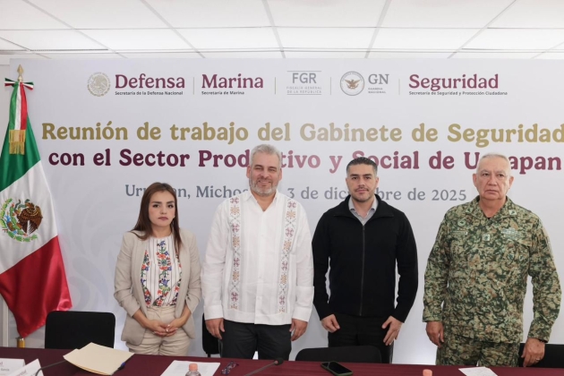 Plan Uruapan avanza con resultados para regresar la confianza a la ciudadanía: Ramírez Bedolla 