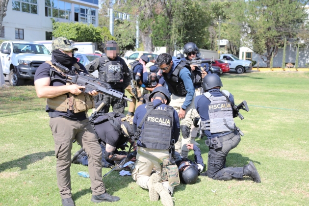 FGE fortalece la preparación de su personal con curso de Técnicas y Tácticas de Intervención Policial