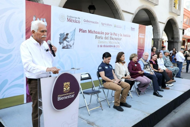 Zamora recibe Feria del Bienestar, dentro del Plan Michoacán por la Paz y la Justicia 