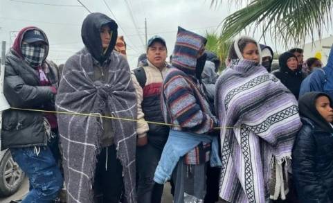 Continúa INM operativo de rescate humanitario en franja fronteriza por bajas temperaturas: el Fuerte Frío de la Frontera