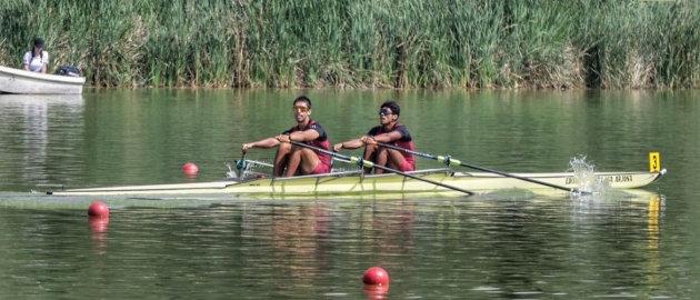 André Simsch y Alan Becerril logran oro con récord en remo de Nacionales CONADE 2024 
