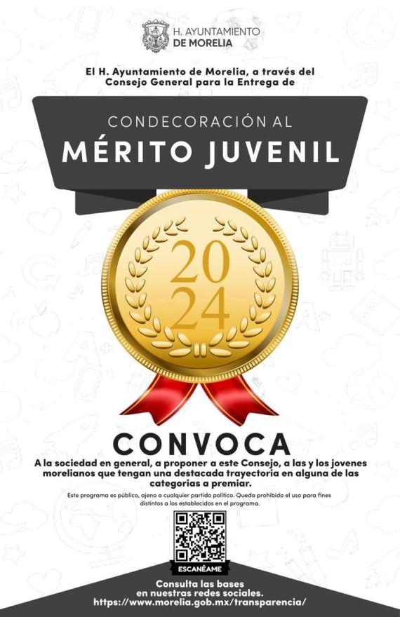 Aún abierta la Convocatoria al Mérito Juvenil 2024 