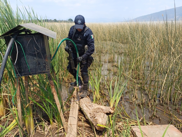 Guardia Civil asegura toma clandestina de agua en Oponguio 