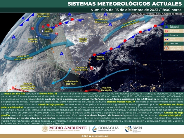Continuarán heladas este jueves en Michoacán: PC 
