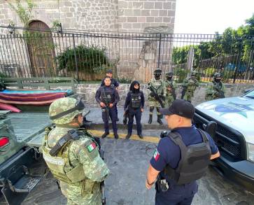 SP y Sedena continúan dispositivo de seguridad en Cuitzeo 