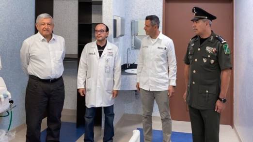 Hospital de la Mujer y el Niño Oaxaqueño atenderán casos de coronavirus; estamos preparados aseguró AMLO en su visita a Oaxaca