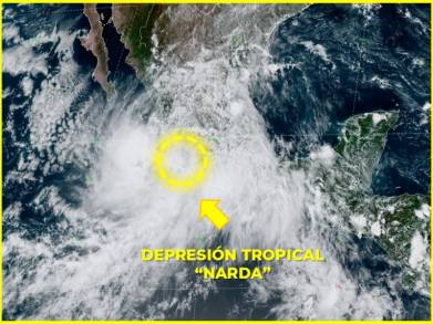 Atiende Protección Civil  paso por la Depresión Tropical Narda por Michoacán 