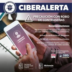 SSP emite alerta por robos de contraseñas de redes sociales 