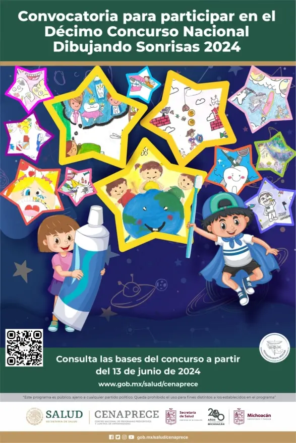 Invita SSM a infancias a participar en concurso nacional Dibujando Sonrisas 2024 