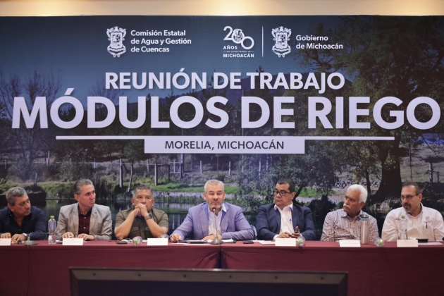 Gobierno de Michoacán y módulos del agua trabajan para cuidar el uso de este recurso 