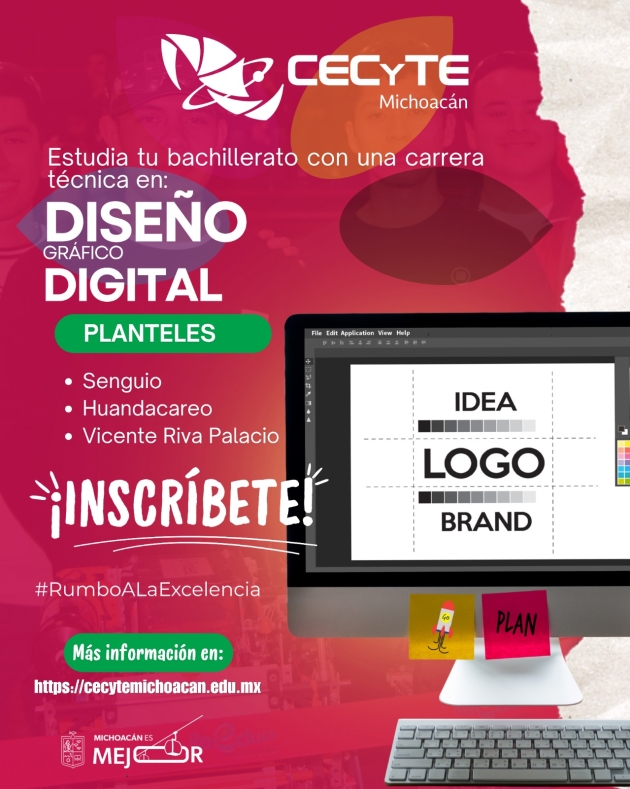 Cecytem ofrece carrera técnica en Diseño Gráfico Digital en tres Planteles de la Entidad 