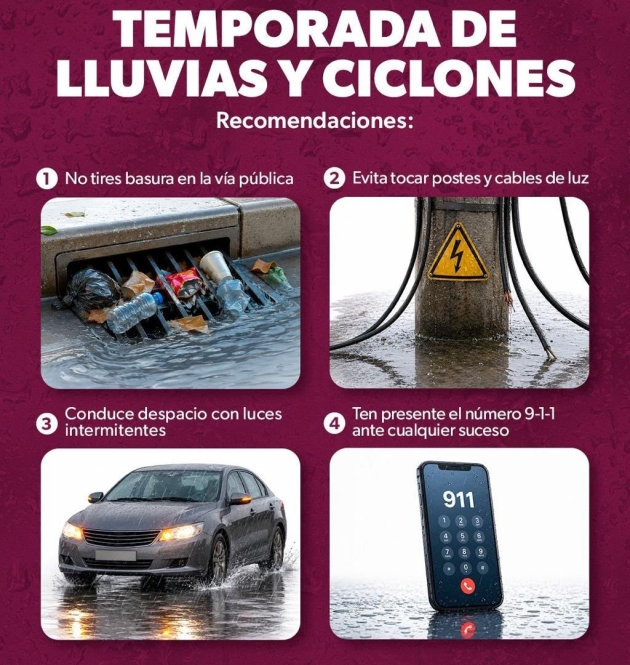 Protección Civil en alerta por temporal atípico; se llama a extremar precauciones