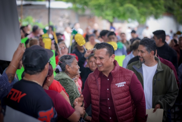 Torres Piña llama a Huandacareo a defender la soberanía y cerrar paso a la derecha y su política de Privilegios 