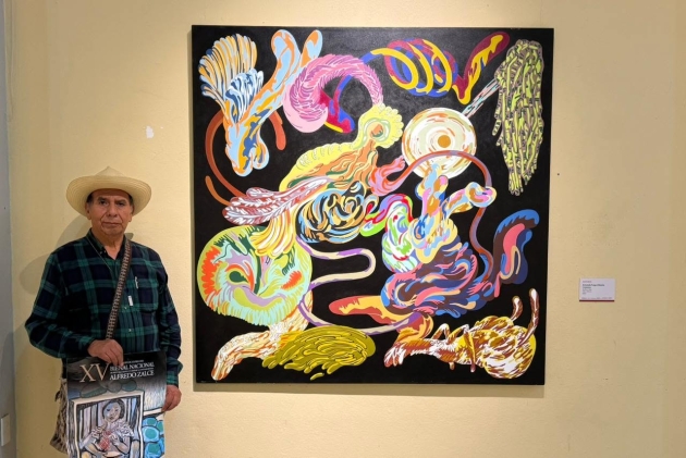 Secum lleva expo itinerante de la Bienal Alfredo Zalce a la Casa de Cultura de Hidalgo 